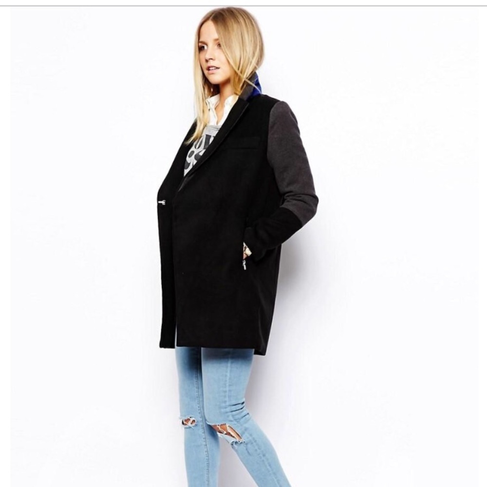 ❤️ ASOS PETITE Exclusive Coat With Contrast Collar